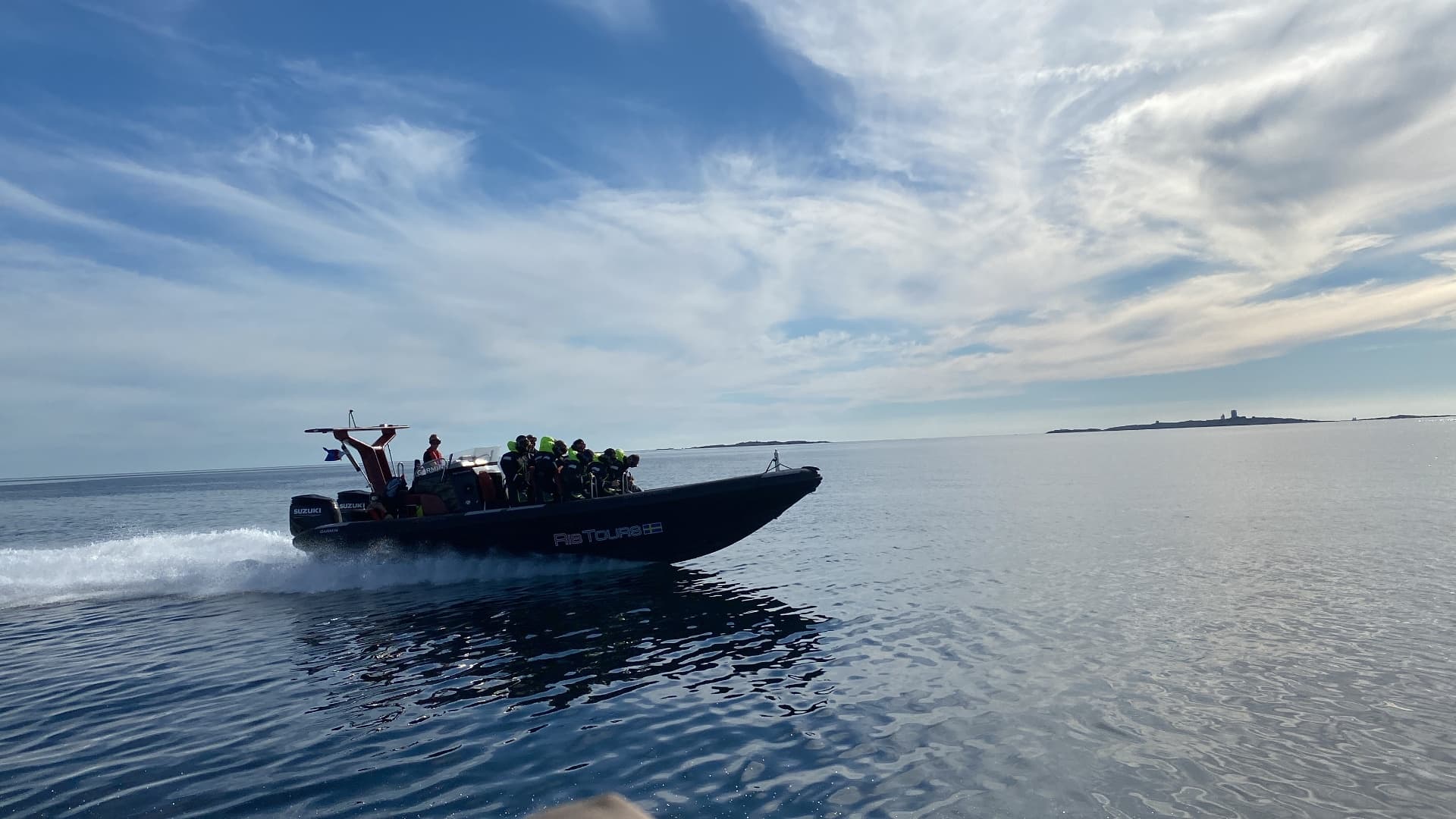 RIB-båt på havet